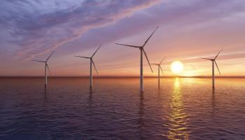 توربينات مزرعة طاقة رياح بحرية