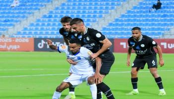 جانب من مباراة الشباب وتضامن حضرموت