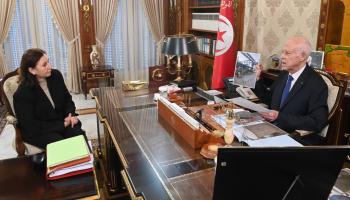 قيس سعيد يلتقي رئيسة الحكومة