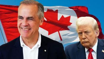 الرئيس الأمريكي دونالد ترامب ورئيس الوزراء الكندي مارك كارني