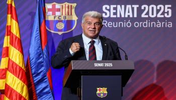 خوان لابورتا رئيس نادي برشلونة