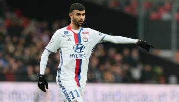 رشيد غزال لاعب ليون الفرنسي