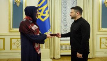 زيلينسكي يمنح ريم الهاشمي وسام الأميرة أولغا من الدرجة الأولى
