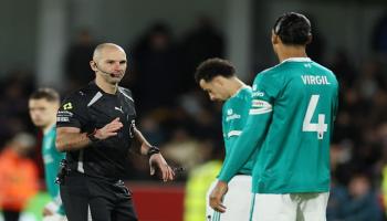 من مباراة ليفربول وبرينتفورد