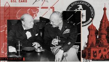 تشرشل مع الرئيس دوايت أيزنهاور