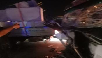 حادث سير طريق السويس بمصر