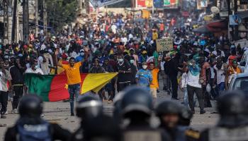 جانب من احتجاجات المعارضة في الكاميرون