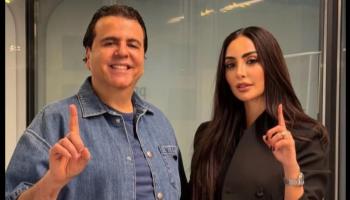 نور الغندور رفقة المنتج جمال سنان