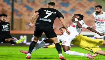 من مباراة الزمالك والبنك الأهلي