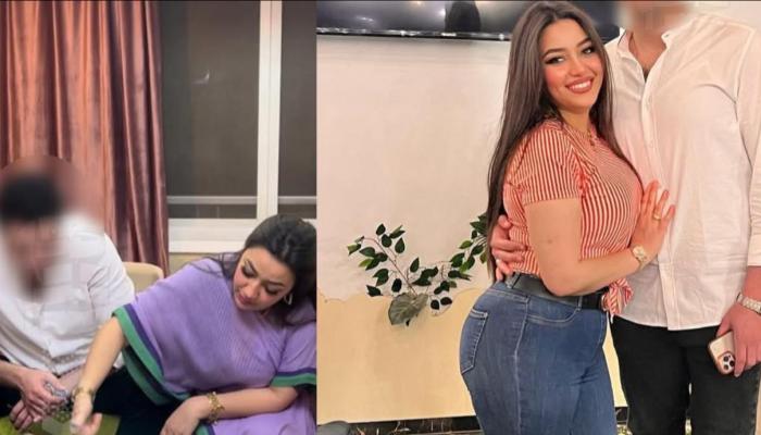 رحمة محسن مع زوجها