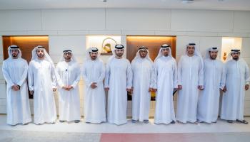 زيارة الشيخ منصور بن محمد بن راشد آل مكتوم لمطار دبي الدولي