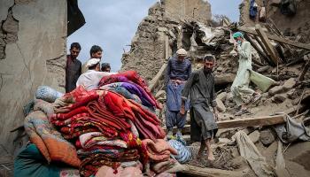 آثار زلزال في أفغانستان-أرشيفية