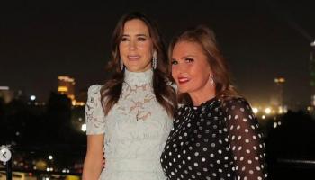 يسرا وملكة الدنمارك