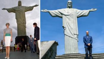 ويليام وديانا.. صورة في نفس المكان بفارق 34 عاما