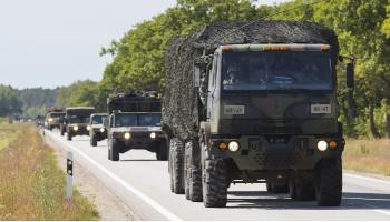 قافلة عسكرية أوروبية