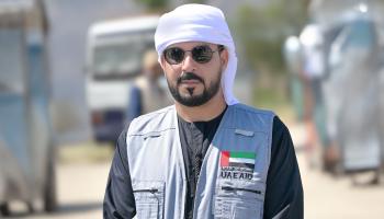رئيس فريق الإغاثة الإماراتية حمود العفاري