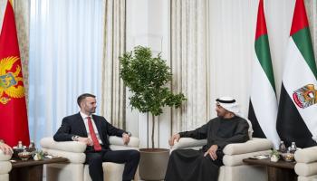 الشيخ محمد بن زايد آل نهيان ورئيس وزراء  مونتينيغرو - وام