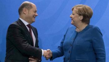 شولتز وميركل- أرشيفية