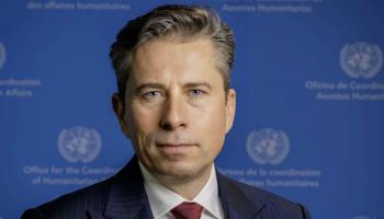 توم فليتشر وكيل الأمين العام للشؤون الإنسانية ومنسق الإغاثة في حالات الطوارئ