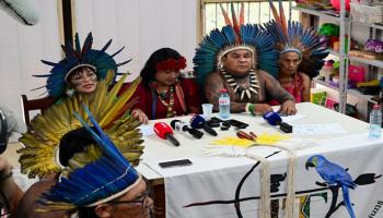 اجتماع  الشعوب الأصلية - أ ف ب