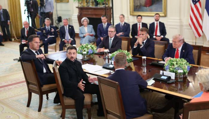 قادة أوروبيون مع ترامب