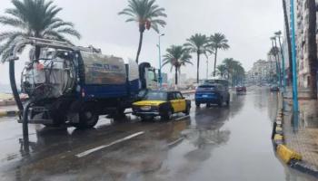 نوة المكنسة تضرب الإسكندرية