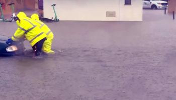 آثار العاصفة "كلوديا"