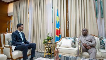 الشيخ شخبوط بن نهيان آل نهيان مع رئيس الكونغو