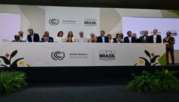 مؤتمر صحفي حول التخلص التدريجي من الوقود الأحفوري - أ ف ب