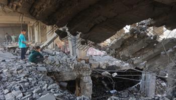 منازل مدمرة جراء الغارات الإسرائيلية 