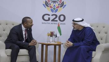 لقاء ولي عهد أبوظبي ورئيس وزراء إثيوبيا على هامش أعمال G20