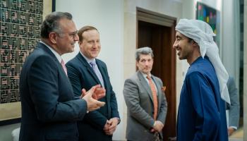 الشيخ عبدالله بن زايد آل نهيان مع مستشار الرئيس الأمريكي