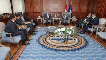 اجتماع رئيس هيئة قناة السويس مع الرئيس التنفيذي لمجموعة «ميرسك»