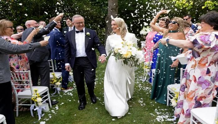 رئيس الوزراء الأسترالي، أنتوني ألبانيز مع زوجته جودي هايدون