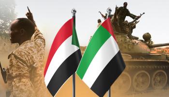 علم دولتي الإمارات والسودان