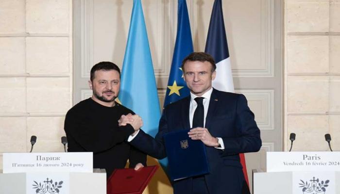 زيلينيسكي وماكرون