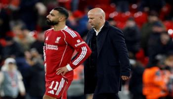 محمد صلاح وأرني سلوت مدرب ليفربول