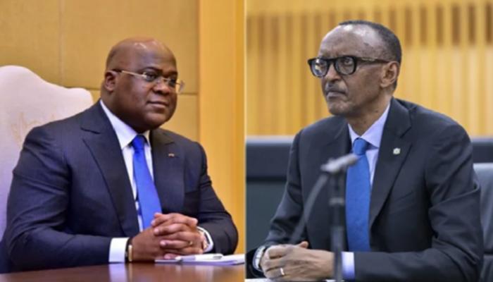 الرئيس الكونغولي فيليكس تشيسكيدي ونظيره الرواندي بول كاغامي