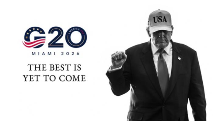 صورة ترامب على موقع القمة  