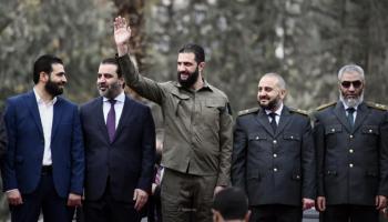 الشرع خلال العرض العسكري- سانا