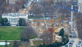 أعمال الإنشاءات في البيت الأبيض