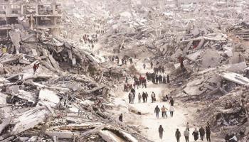 دمار في قطاع غزة - أرشيفية