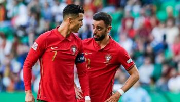 البرتغاليان كريستيانو رونالدو وبرونو فيرنانديز