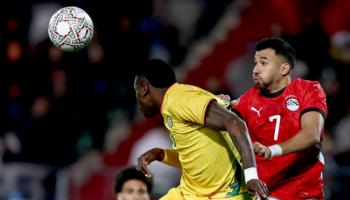 جانب من مباراة مصر وزيمبابوي في أمم أفريقيا