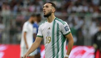 أمين غويري مهاجم منتخب الجزائر