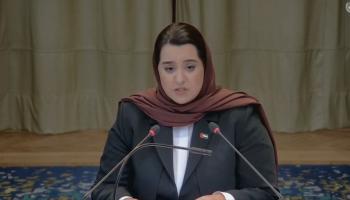  ممثلة دولة الإمارات أمام محكمة العدل الدولية