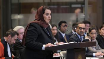  ممثلة الإمارات أمام محكمة العدل الدولية