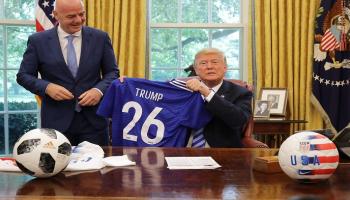 ترامب وإنفانتينو رئيس الفيفا
