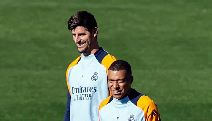 تيبو كورتوا وكيليان مبابي في ريال مدريد