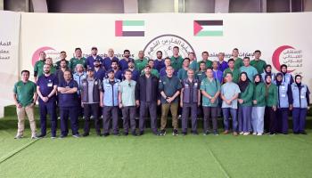 الطاقم الطبي الإندونيسي في المستشفى الإماراتي العائم بالعريش